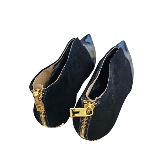 Ted Baker Lodon Leather Elegant Black Stilleto Booties Size 40 - Picture 2 of 8